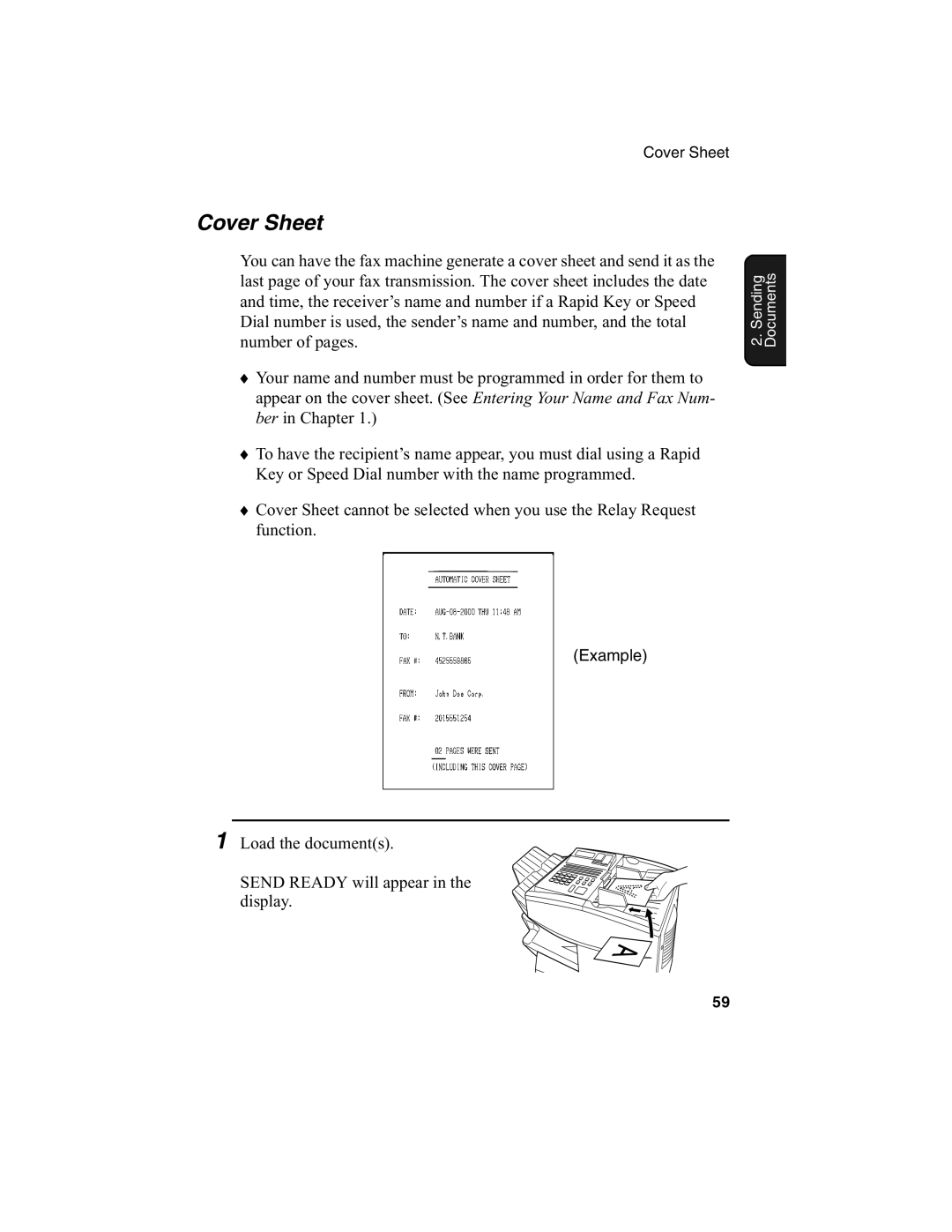 Sharp FO-4650, FO-4970 operation manual Cover Sheet 