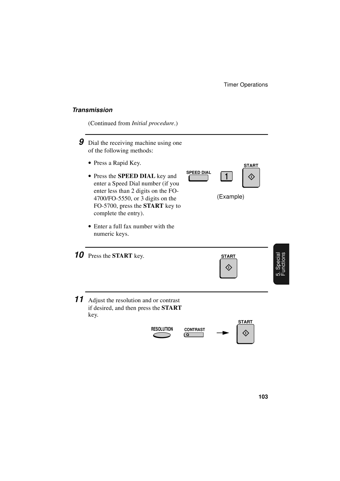 Sharp FO-5700, FO-4700, FO-5550 operation manual Transmission 