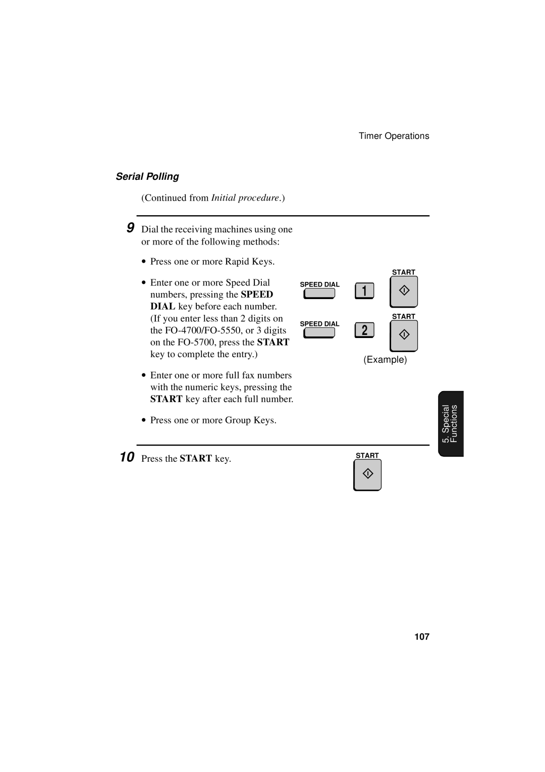 Sharp FO-4700, FO-5700, FO-5550 operation manual Serial Polling 