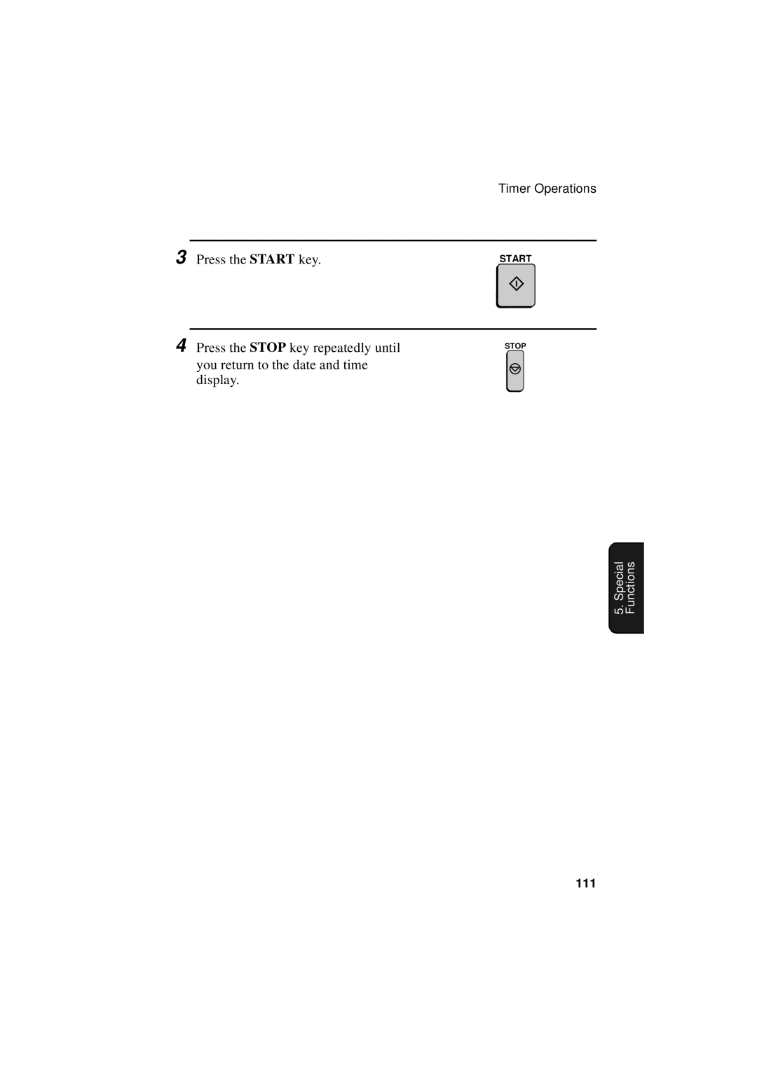 Sharp FO-5550, FO-5700, FO-4700 operation manual Press the Stop key repeatedly until 