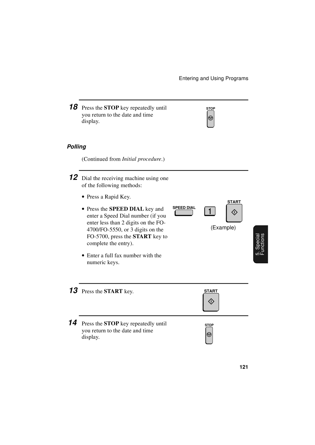 Sharp FO-5700, FO-4700, FO-5550 operation manual 121 