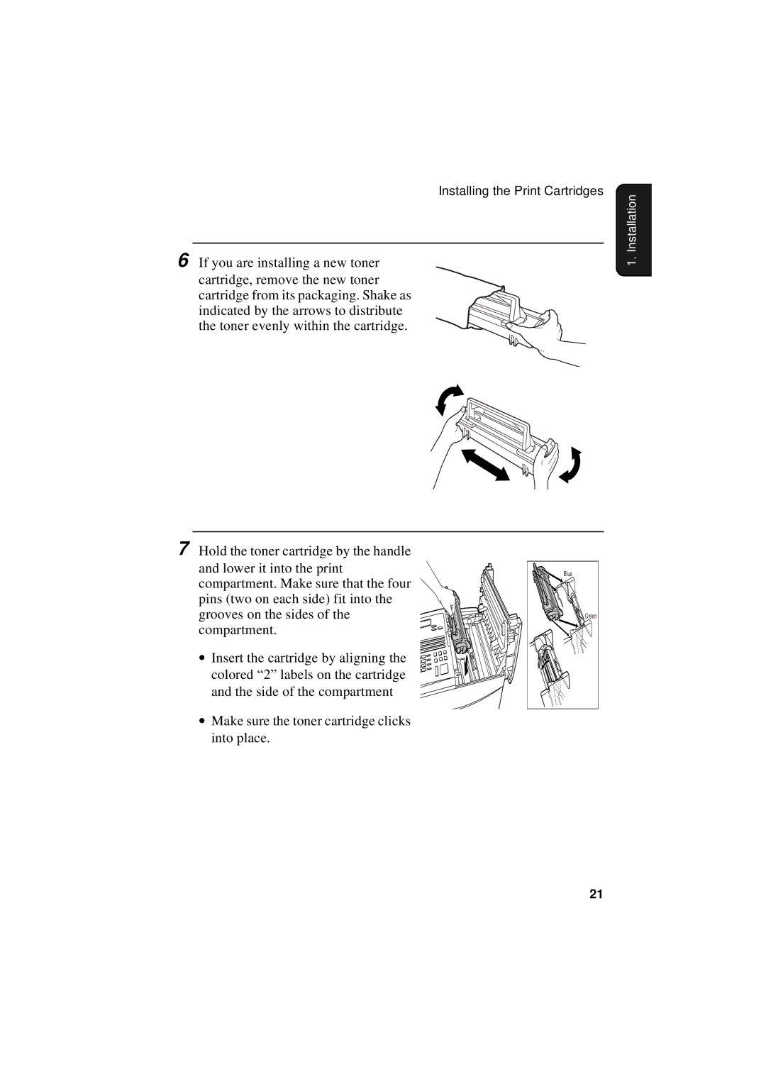 Sharp FO-5550, FO-5700, FO-4700 operation manual Installation1 