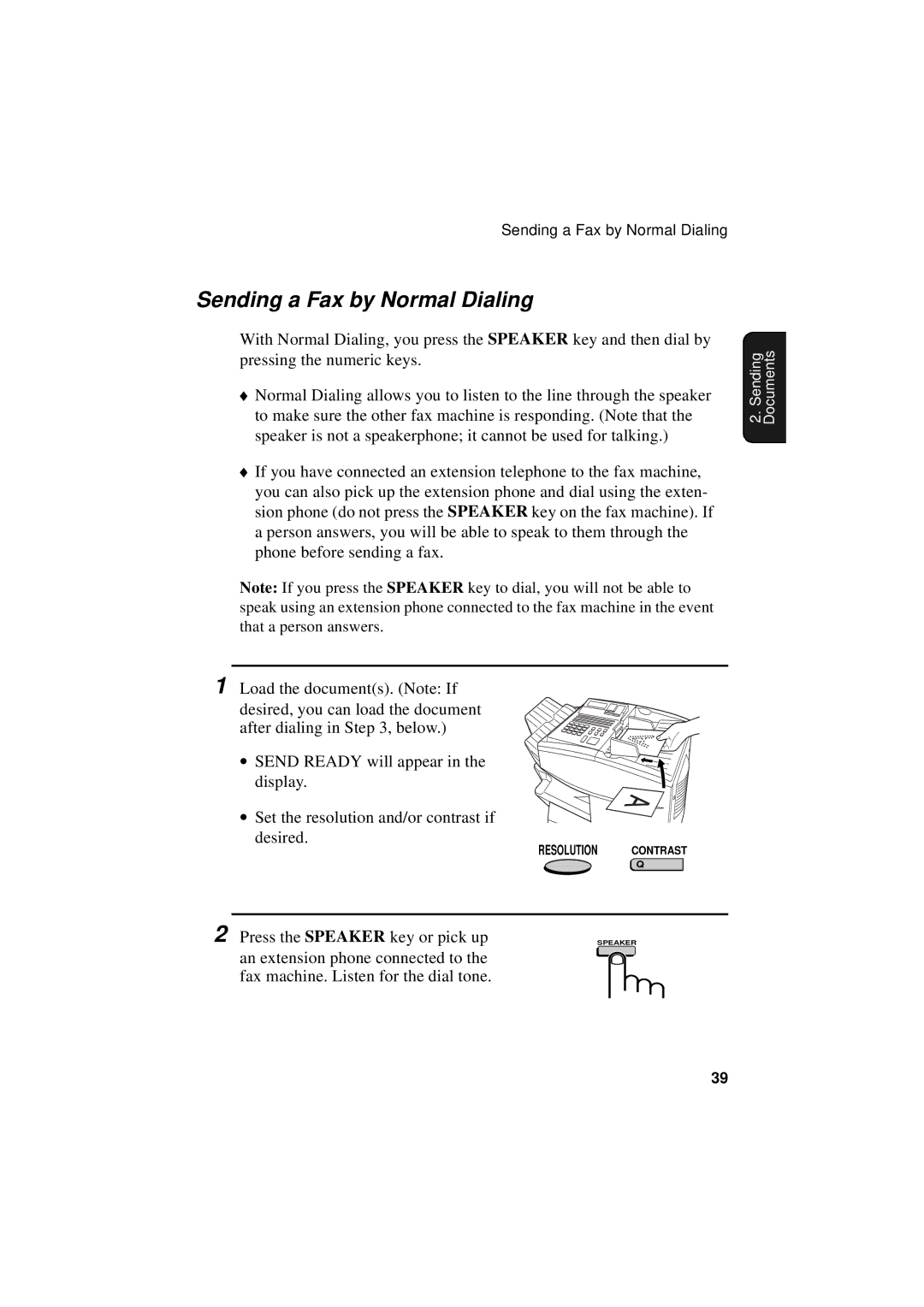 Sharp FO-5550, FO-5700, FO-4700 operation manual Sending a Fax by Normal Dialing 