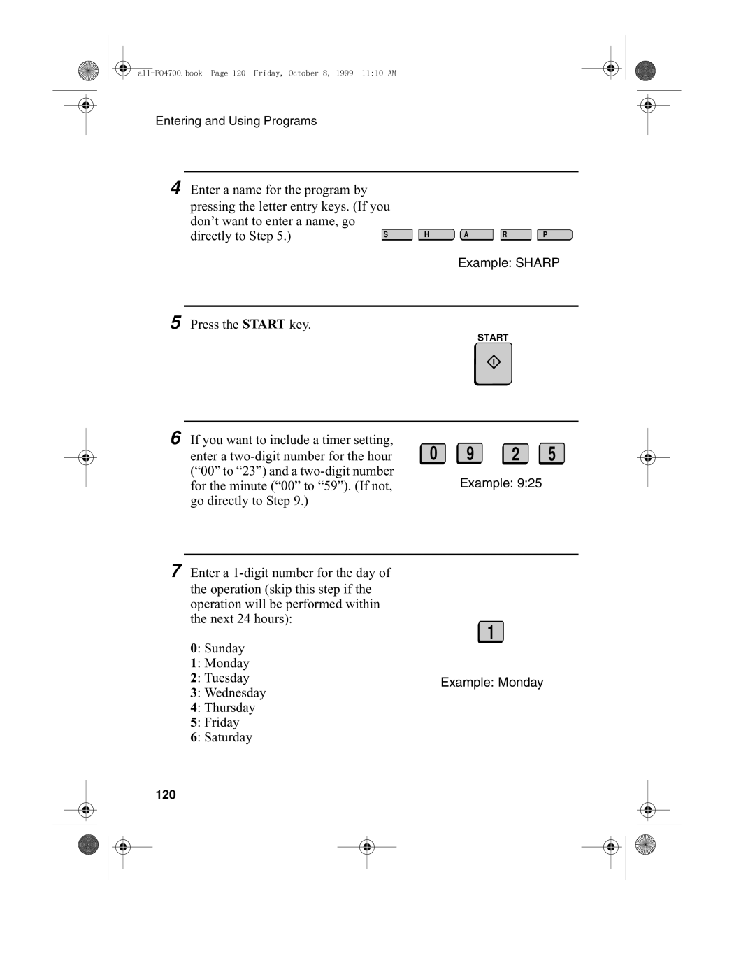 Sharp FO-4700, FO-5700 operation manual 120 