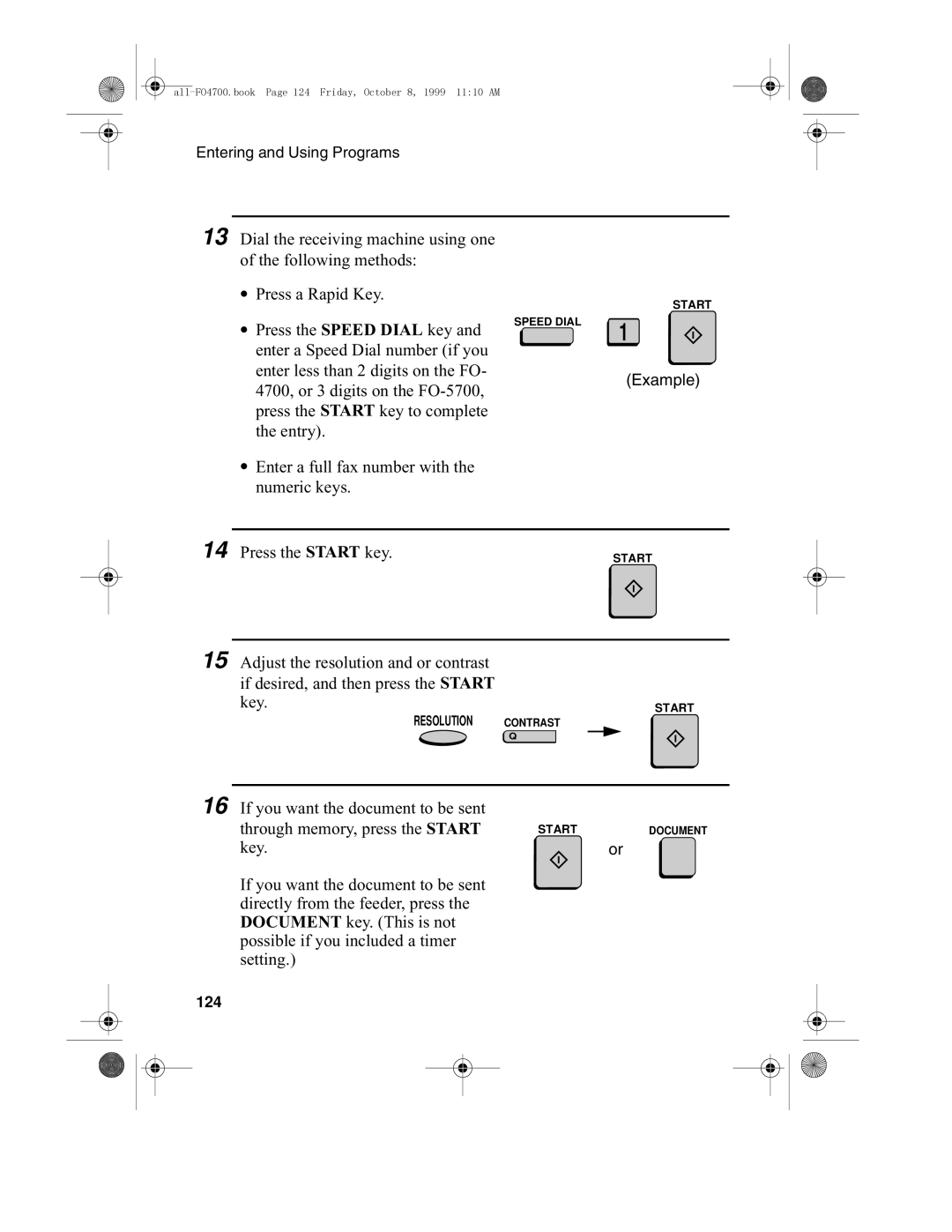 Sharp FO-4700, FO-5700 operation manual 124 