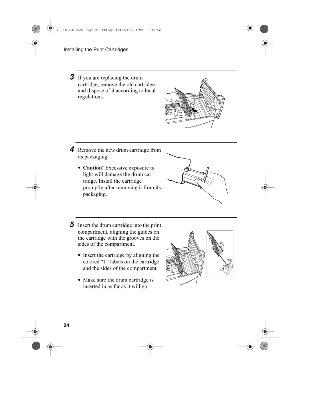 Sharp FO-4700, FO-5700 operation manual All-FO4700.book Page 24 Friday, October 8, 1999 1110 AM 