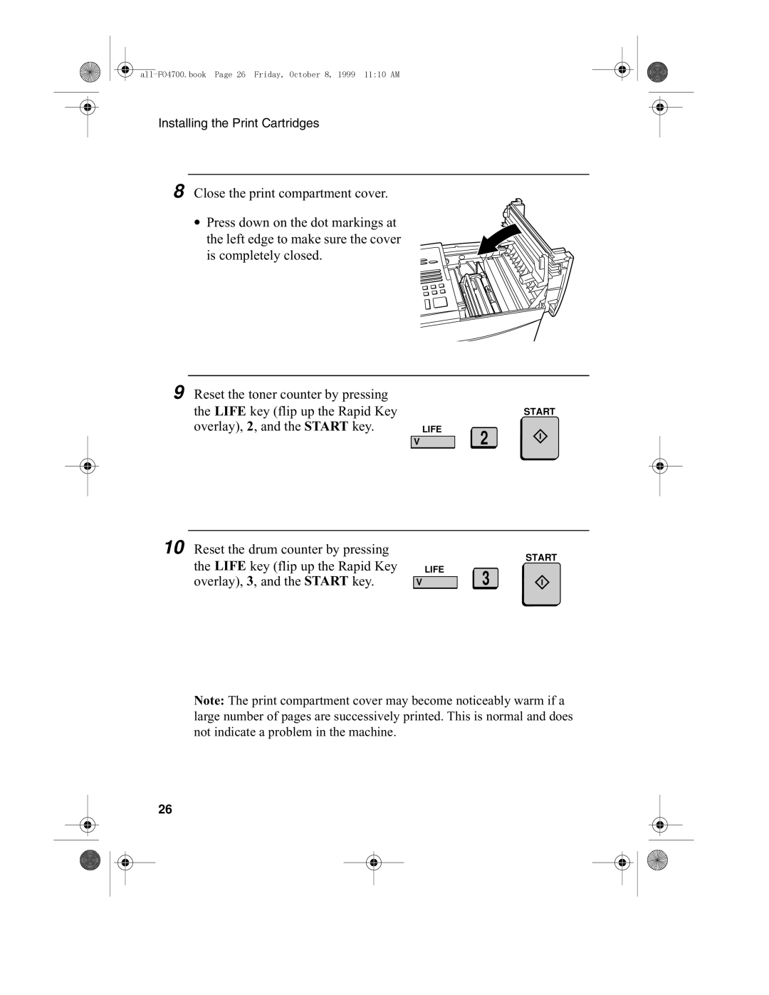 Sharp FO-4700, FO-5700 operation manual Overlay, 2, and the Start key 