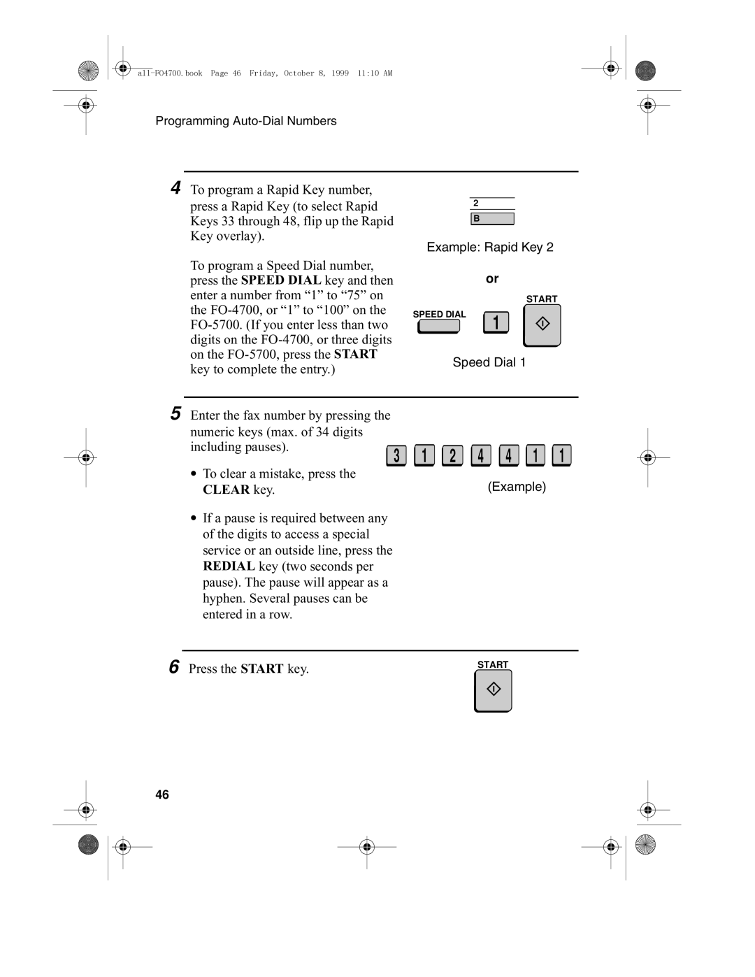 Sharp FO-4700, FO-5700 operation manual Key to complete the entry 