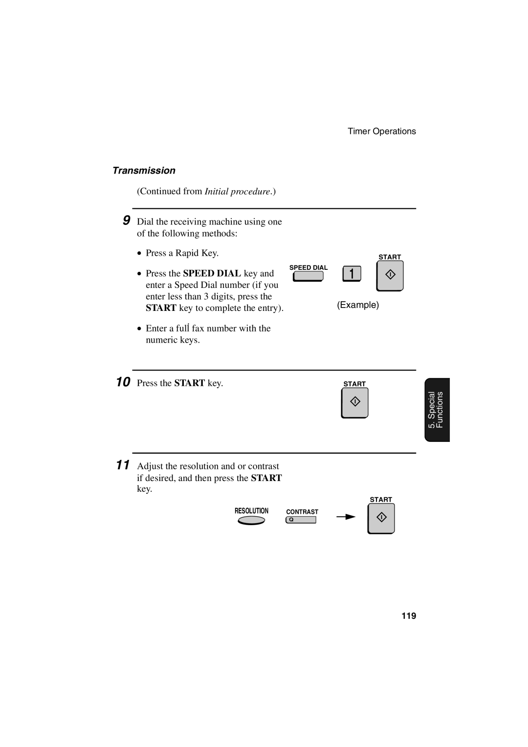 Sharp FO-6700 operation manual Transmission 