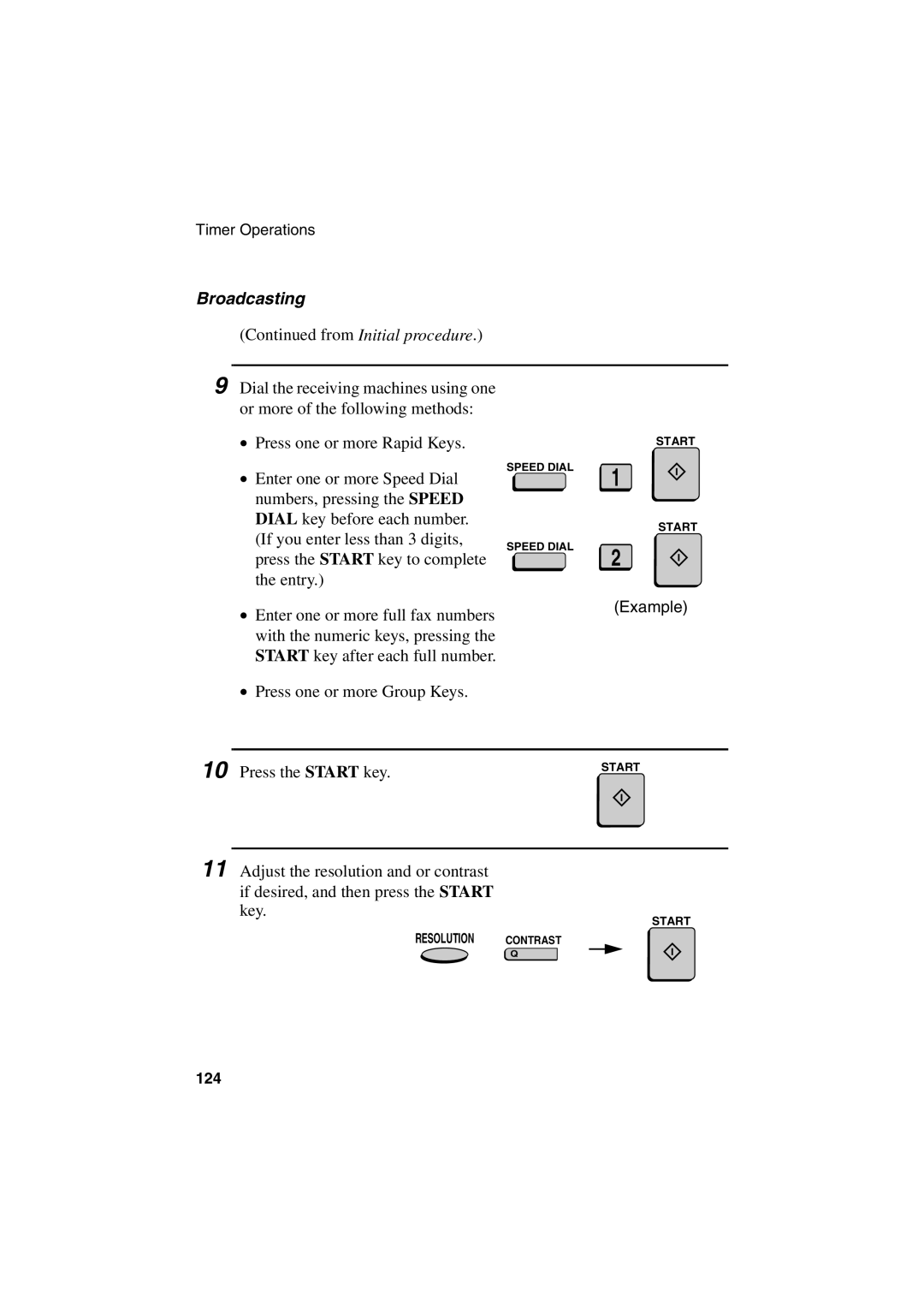 Sharp FO-6700 operation manual Broadcasting 