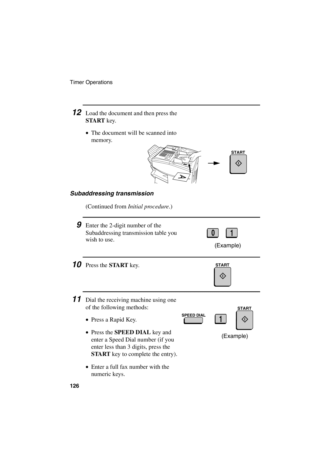 Sharp FO-6700 operation manual Subaddressing transmission 