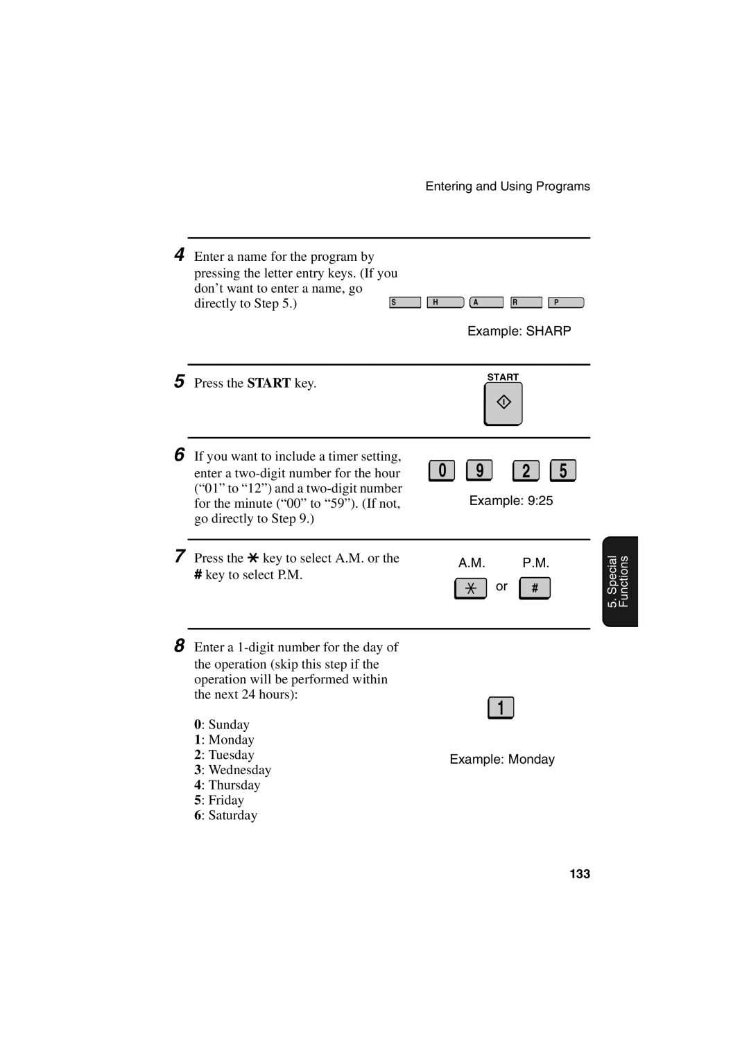 Sharp FO-6700 operation manual 133 