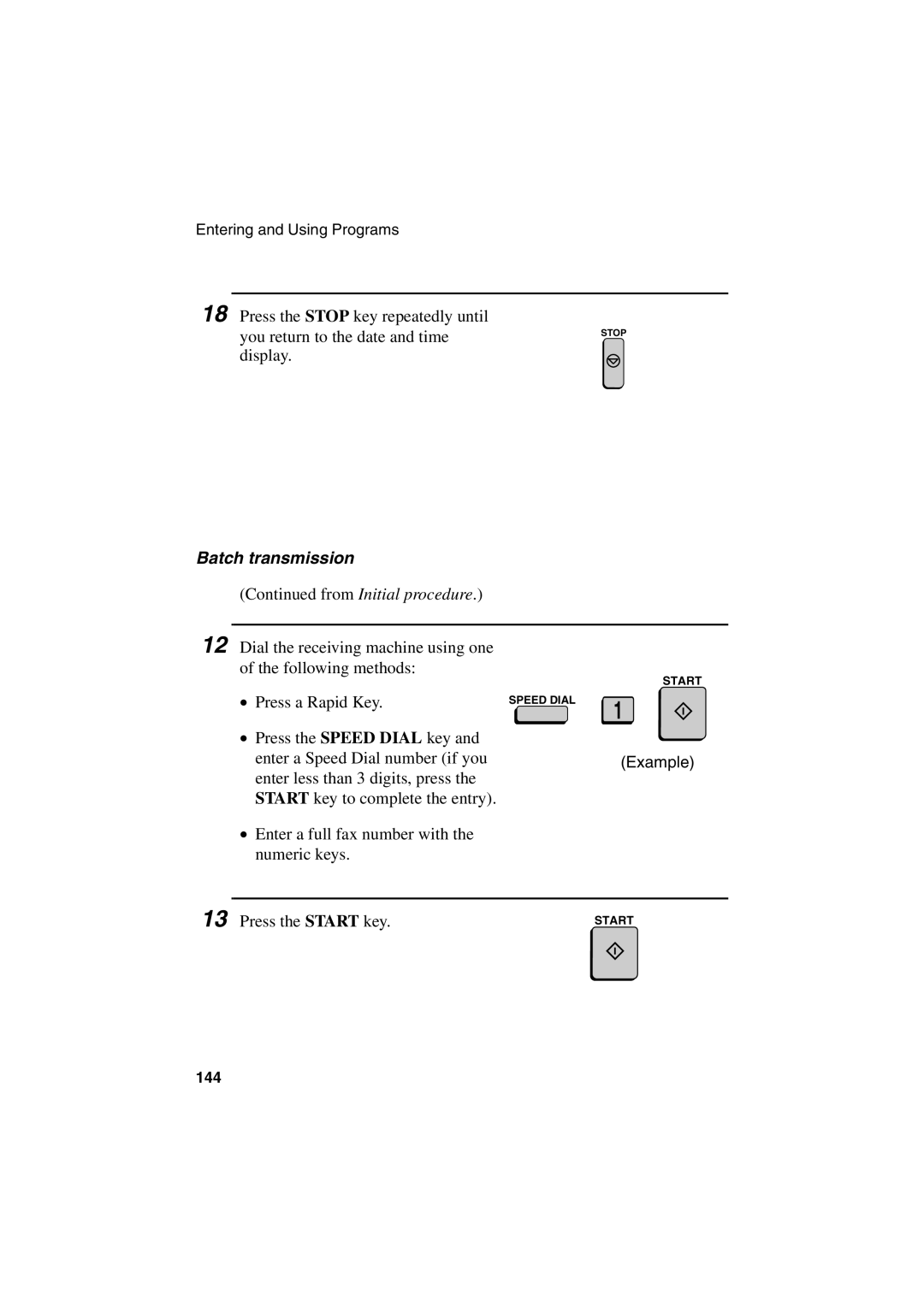 Sharp FO-6700 operation manual Batch transmission 