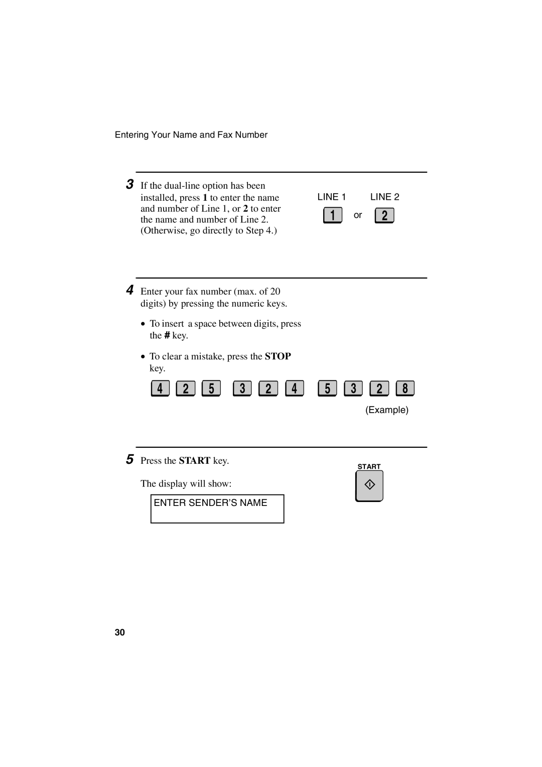 Sharp FO-6700 operation manual Press the Start key 