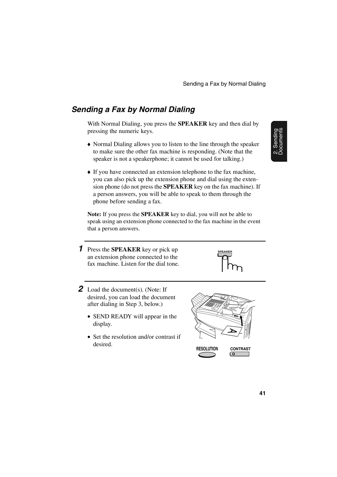 Sharp FO-6700 operation manual Sending a Fax by Normal Dialing 