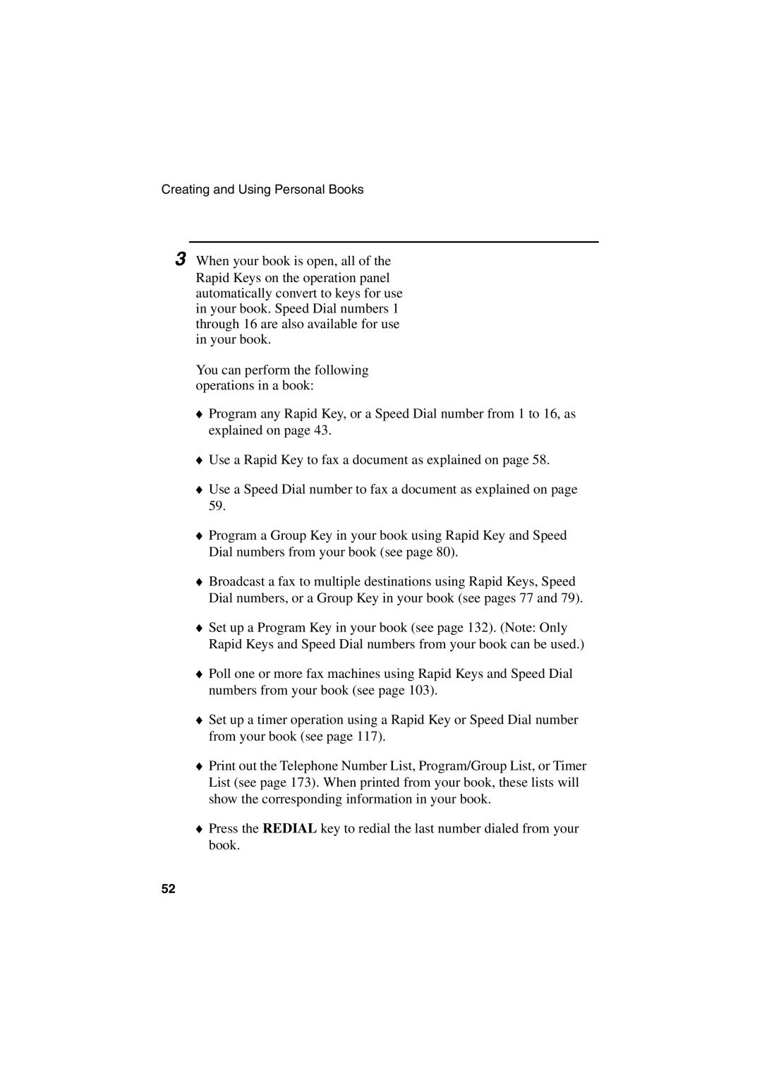 Sharp FO-6700 operation manual Creating and Using Personal Books 