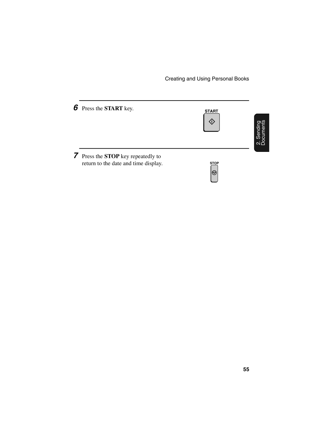 Sharp FO-6700 operation manual Press the Start key 