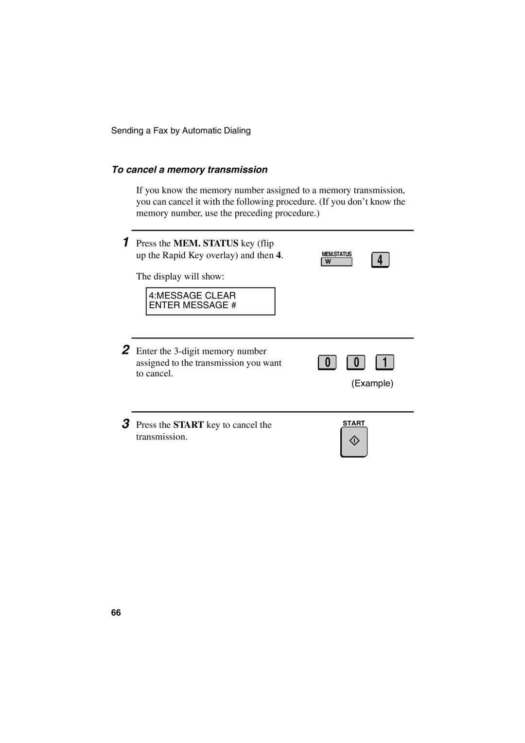 Sharp FO-6700 operation manual To cancel a memory transmission 