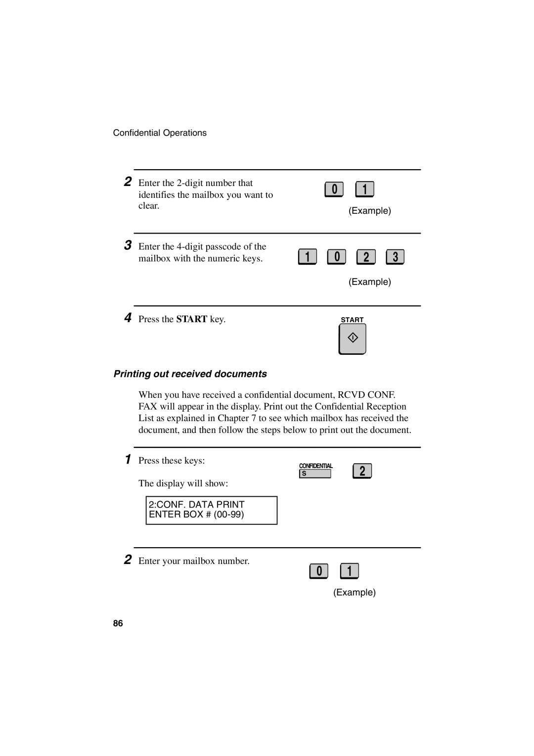 Sharp FO-6700 operation manual Printing out received documents 