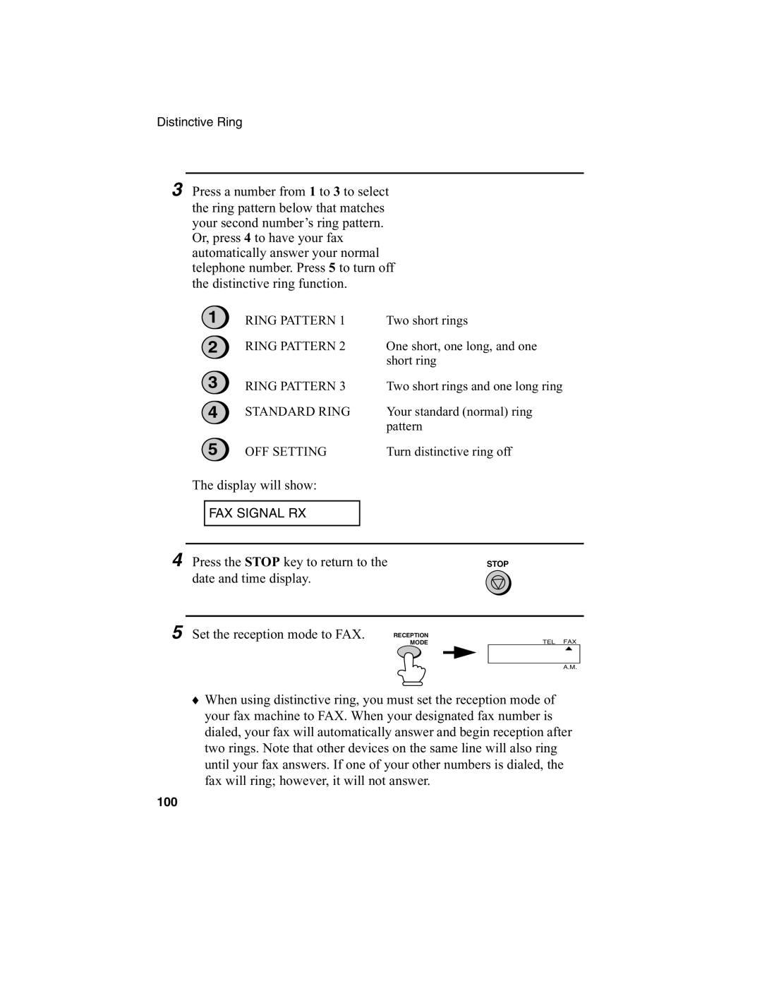 Sharp FO-775L manual Date and time display Set the reception mode to FAX 