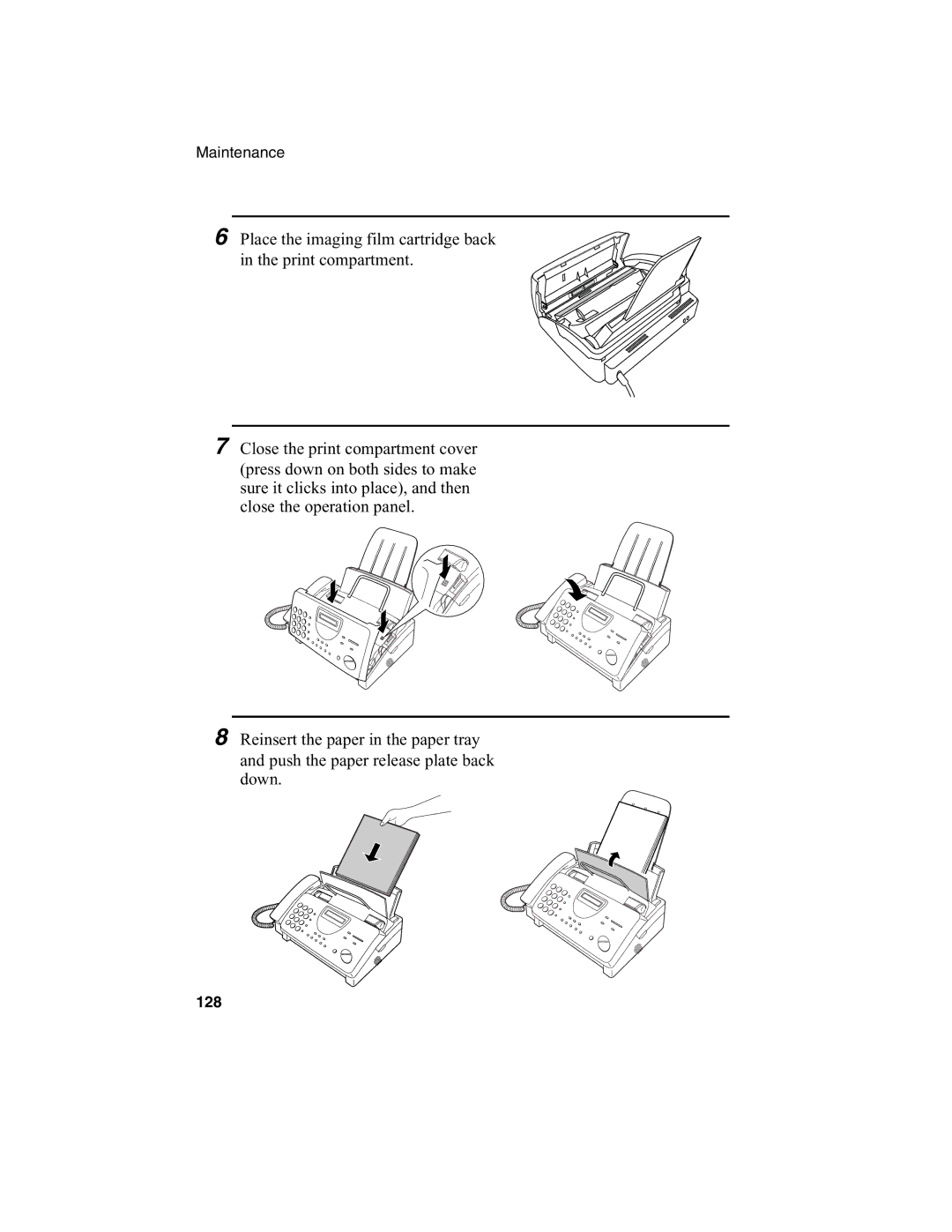 Sharp FO-775L manual 128 