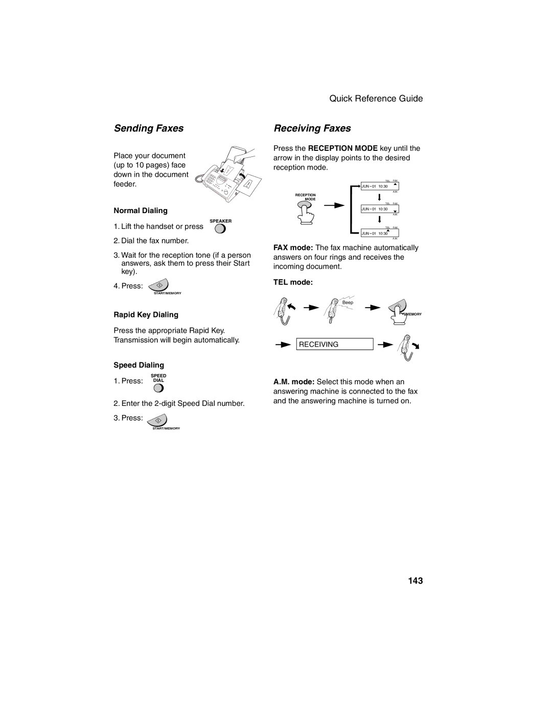 Sharp FO-775L manual Sending Faxes, Receiving Faxes 