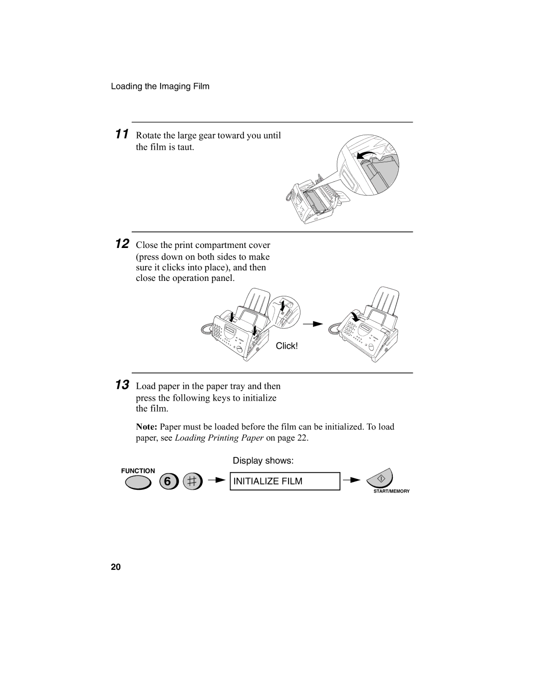 Sharp FO-775L manual Initialize Film 