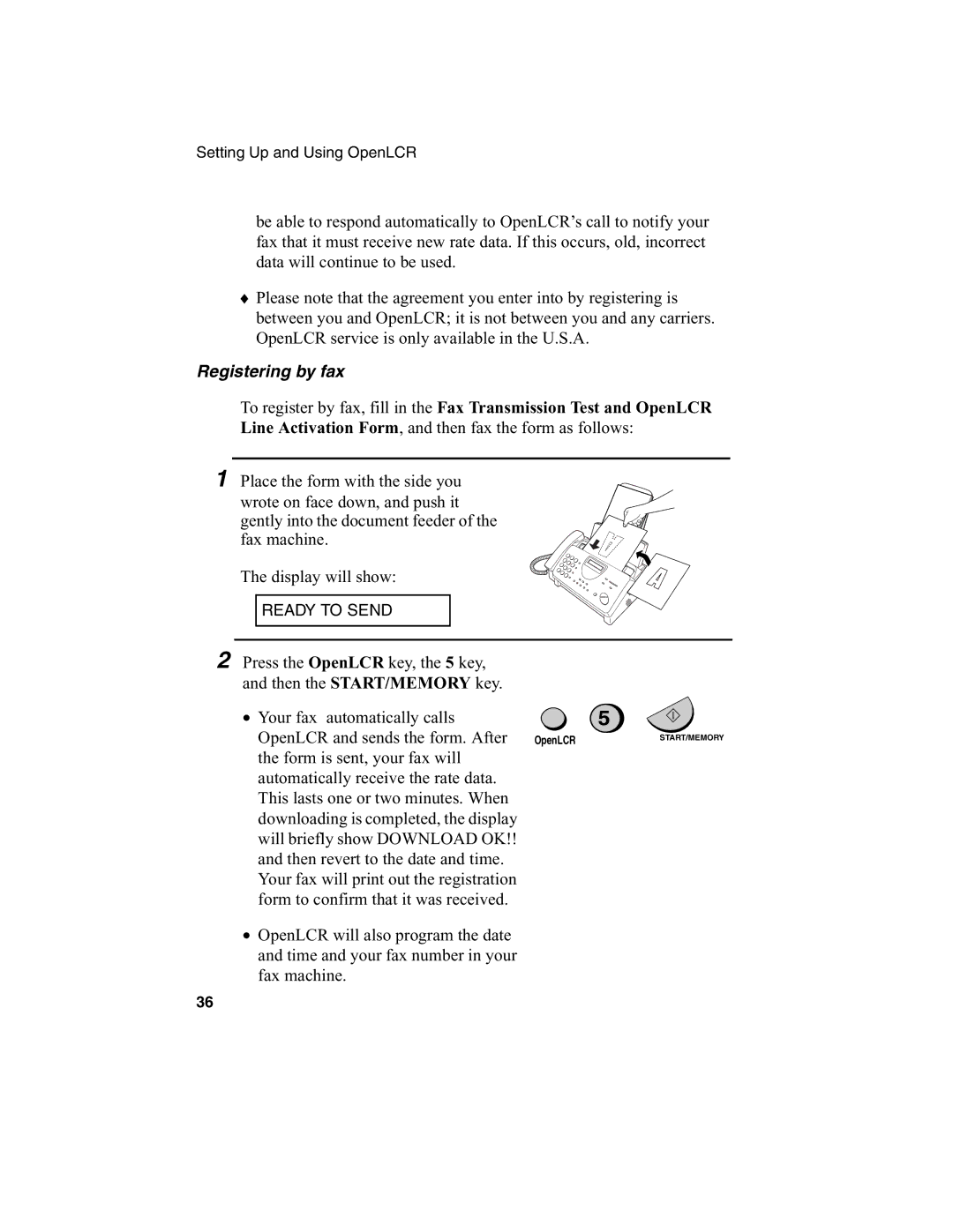 Sharp FO-775L manual Registering by fax 