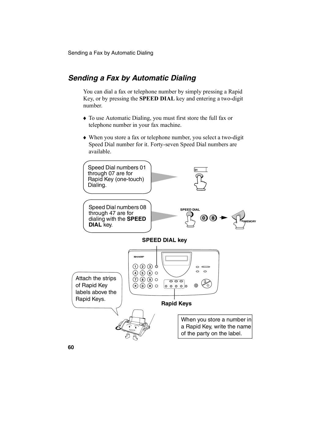 Sharp FO-775L manual Sending a Fax by Automatic Dialing 