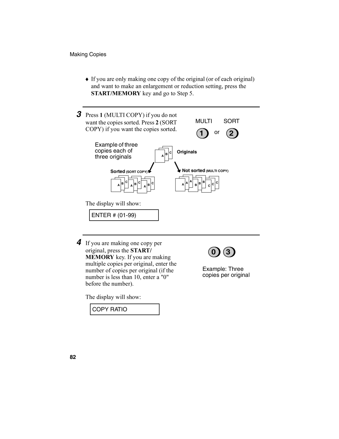 Sharp FO-775L manual Number of copies per original if 