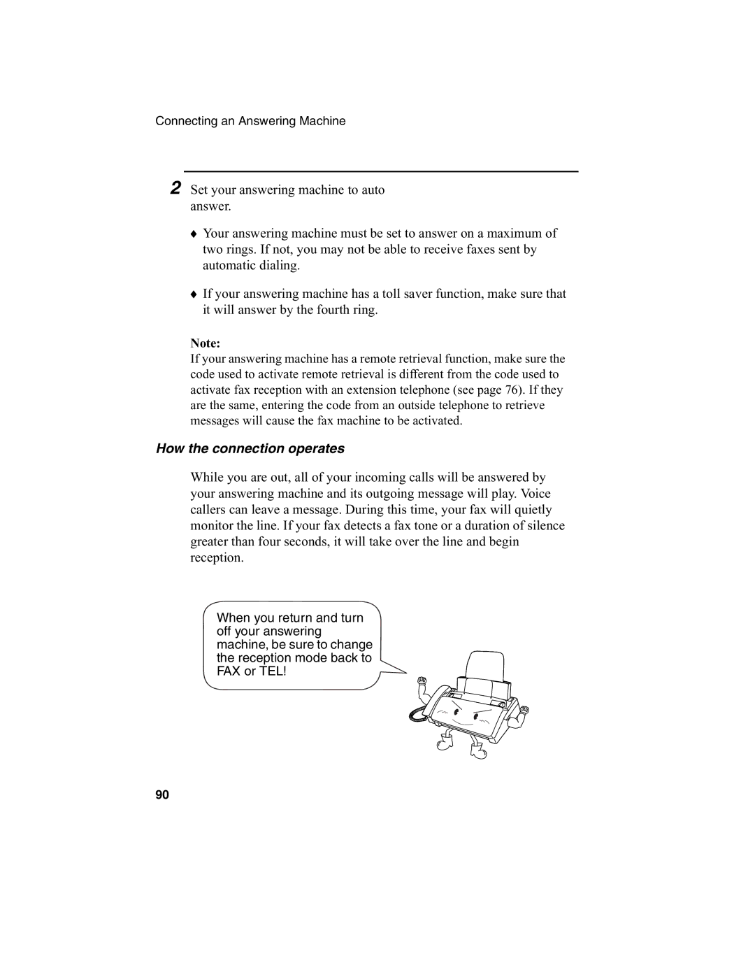 Sharp FO-775L manual How the connection operates 