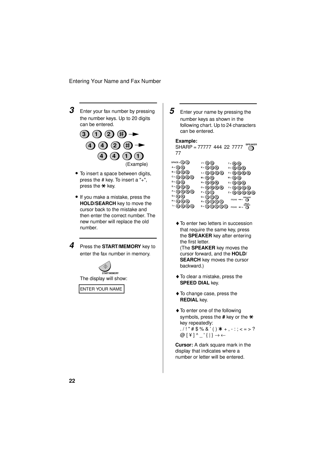 Sharp FO-781 operation manual Example 