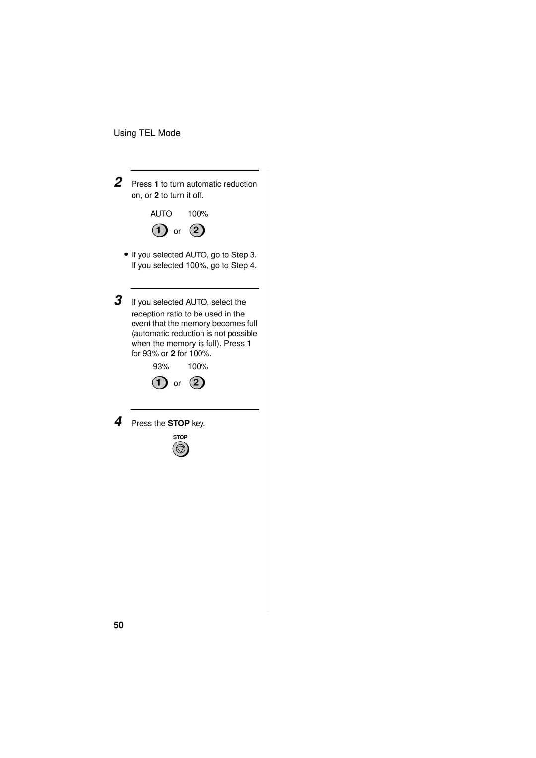 Sharp FO-781 operation manual Using TEL Mode 