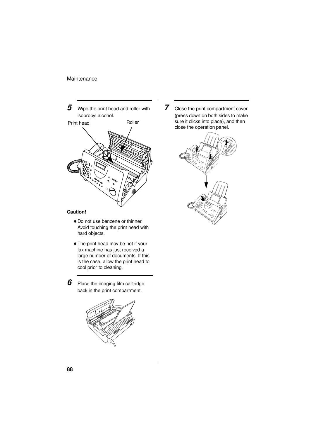 Sharp FO-781 operation manual Roller 