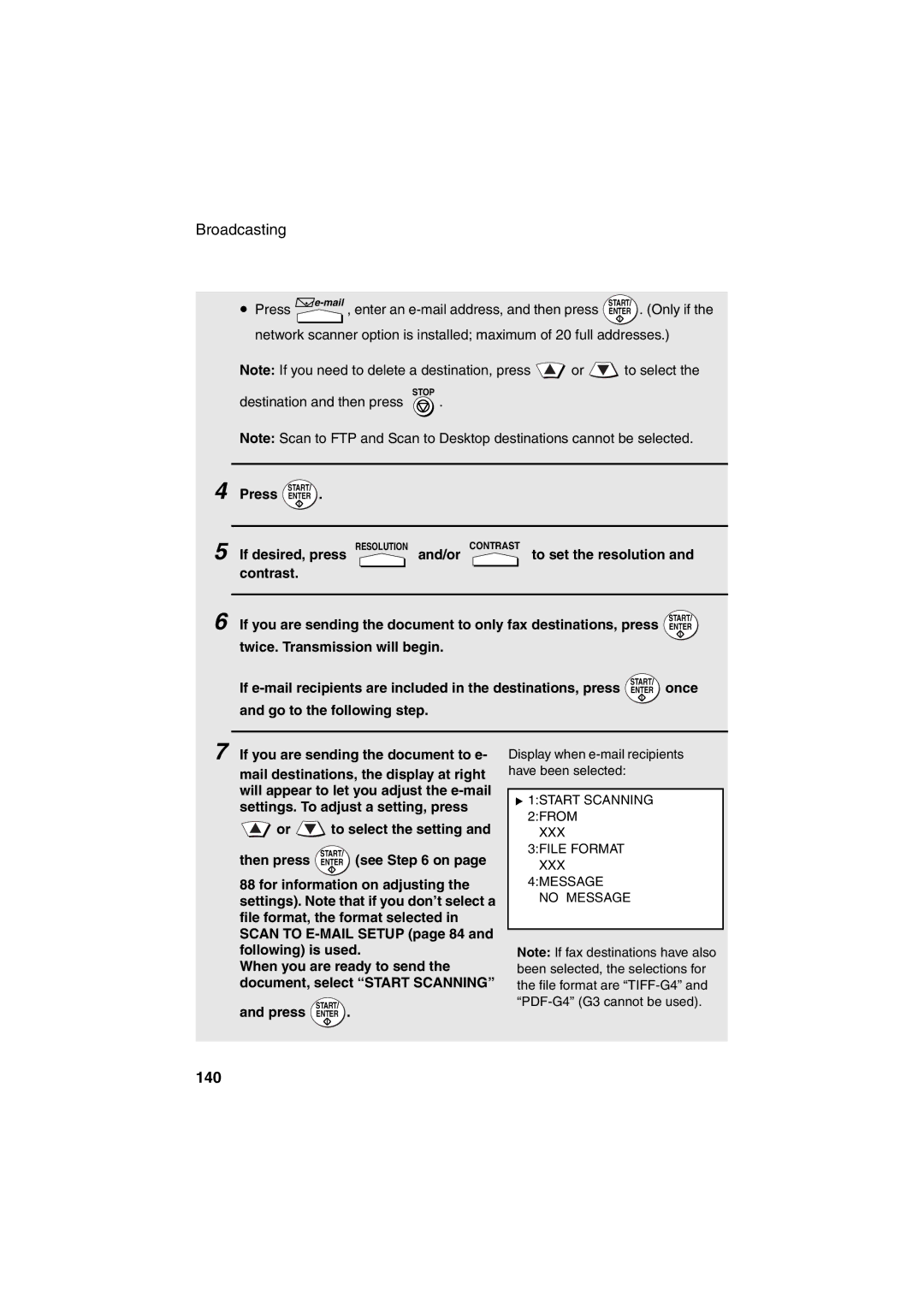 Sharp FO-DC500 operation manual 140, Once 