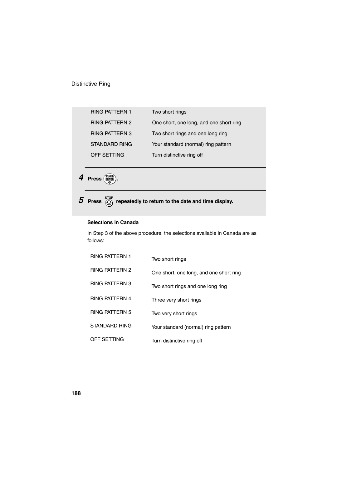 Sharp FO-DC500 operation manual 188, Press Enter 