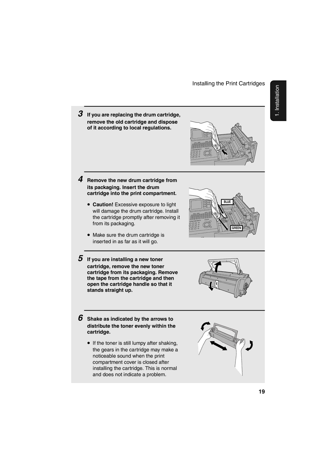 Sharp FO-DC500 operation manual Green 