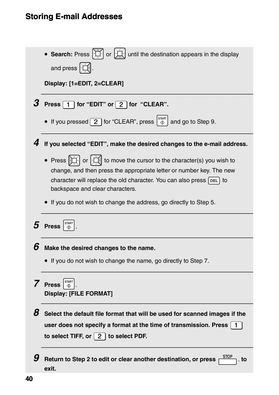 Sharp FO-IS115N operation manual Search Press or until the destination appears in the display 