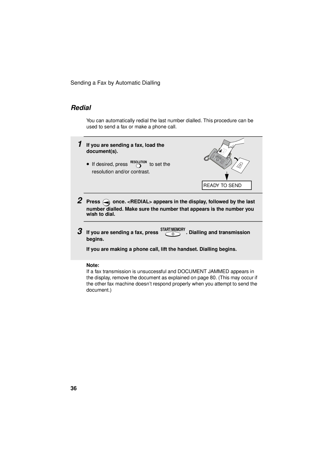 Sharp FO-P610/FO-P630 operation manual Redial 