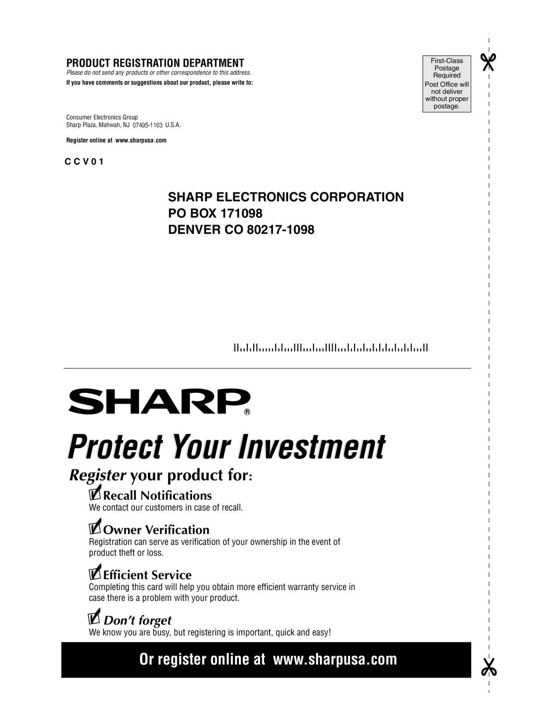 Sharp FP-A40C, FP-A40UW operation manual   