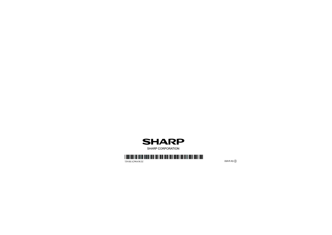 Sharp HT-SB200 operation manual TINSEA290AWZZ 