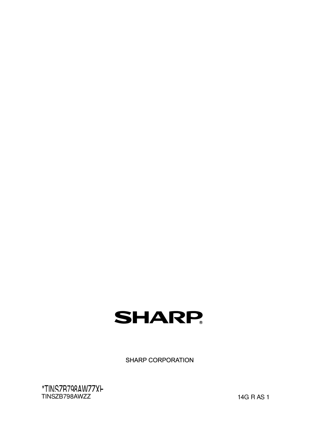 Sharp HT-SB32D operation manual 14G R AS 