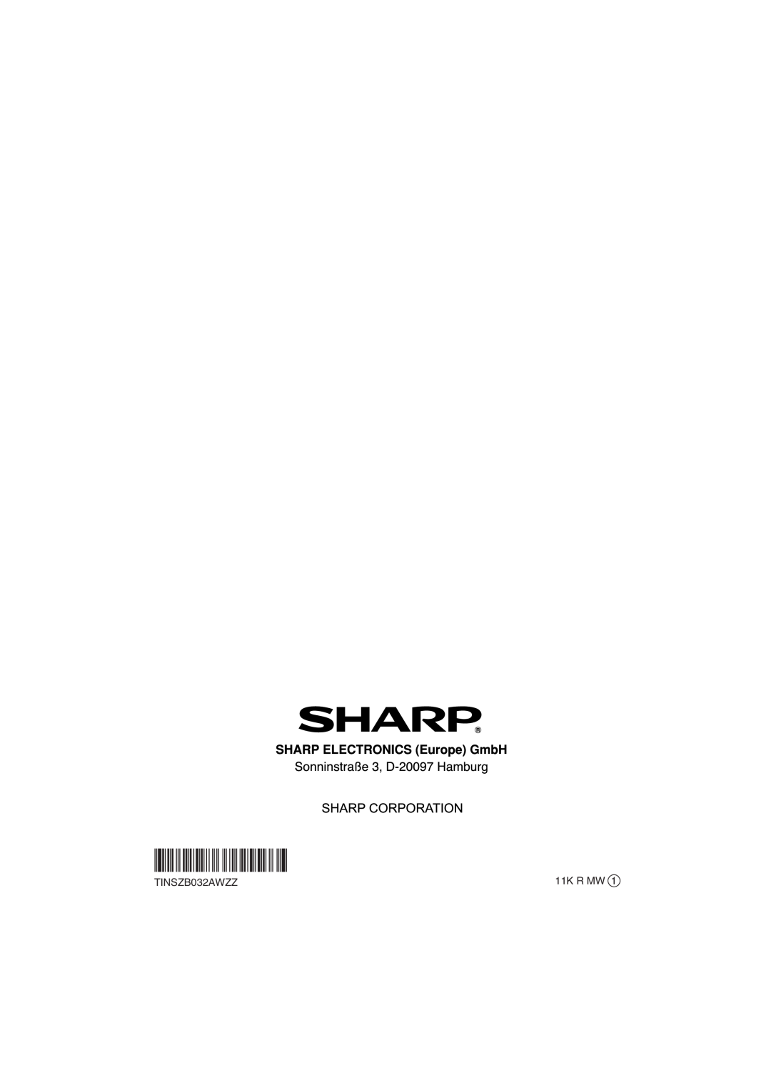 Sharp HT-SL75, HT-SL70 operation manual TINSZB032AWZZ, 11K R MW 