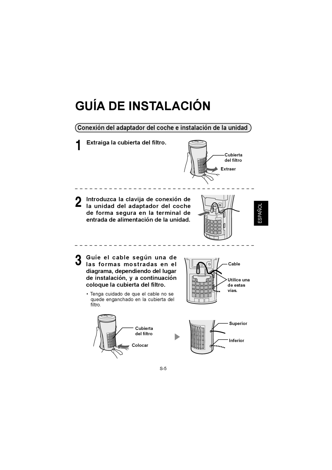 Sharp IG-BC2UB manuel dutilisation Guía DE Instalación 