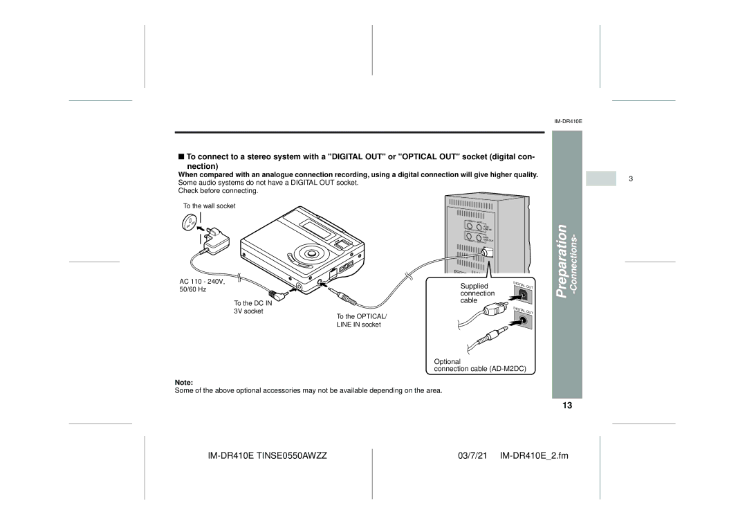 Sharp IM-DR410E operation manual Check before connecting 