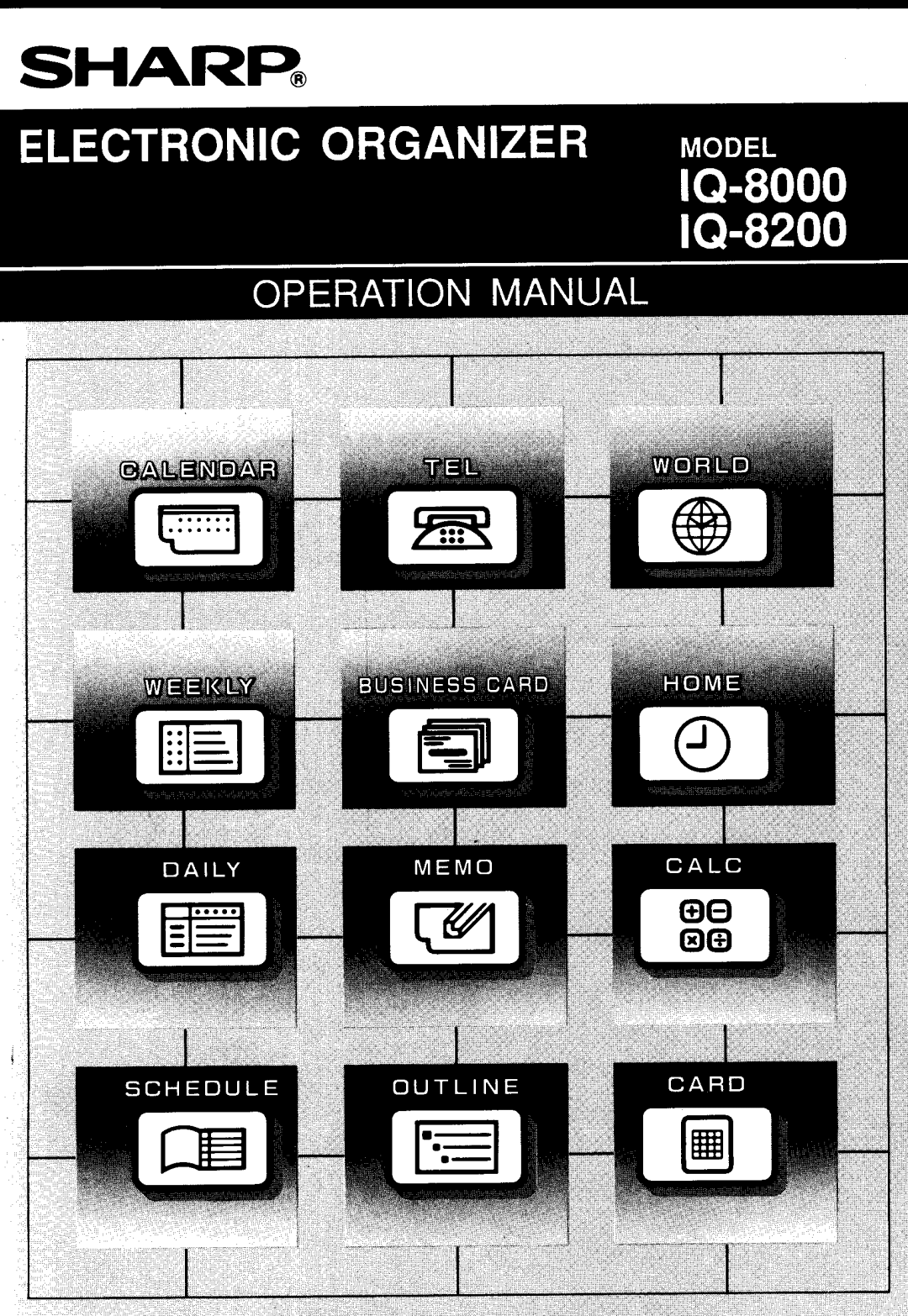 Sharp IQ-8000, IQ-8200 manual 