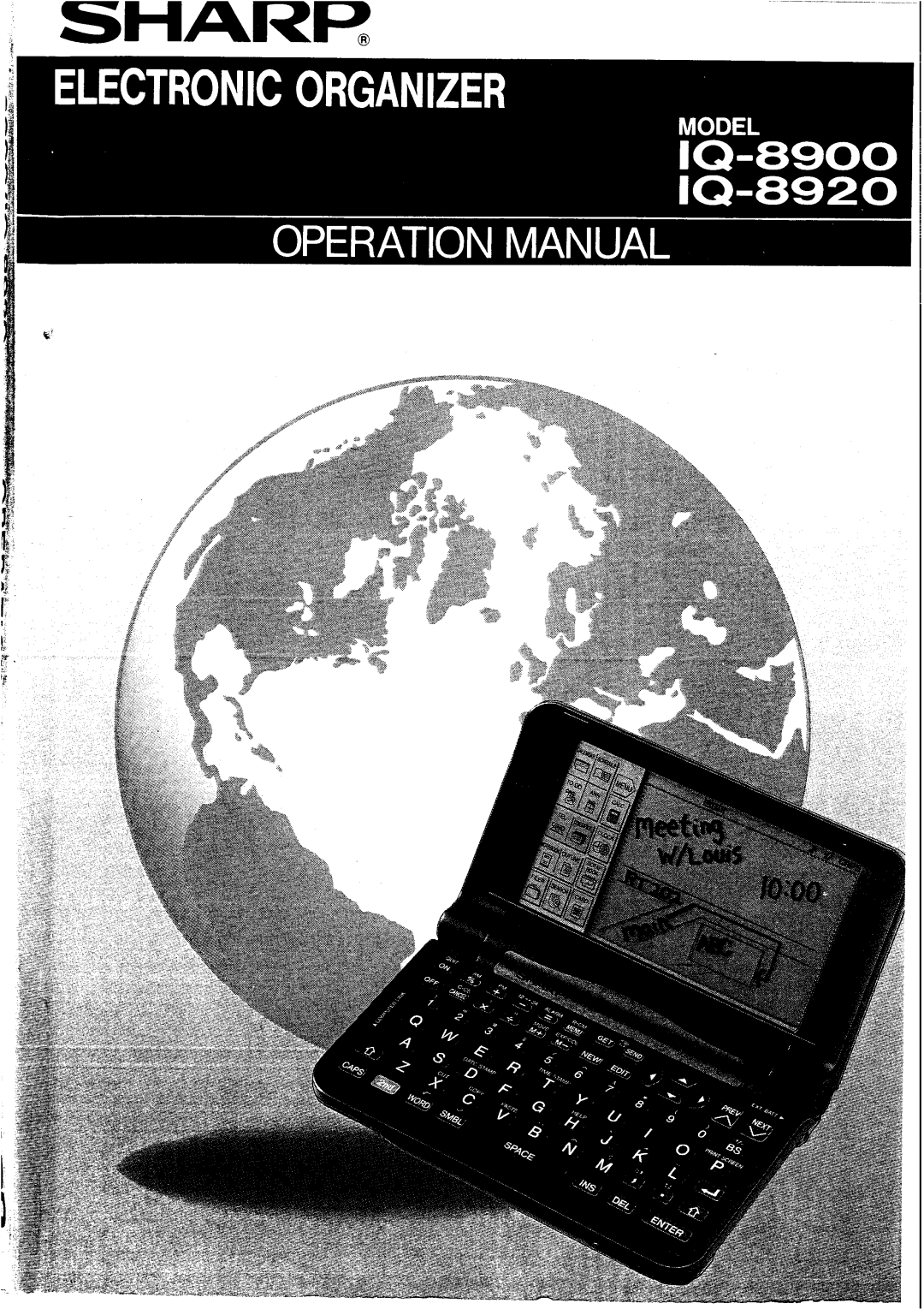 Sharp IQ-8920, IQ-8900 manual 