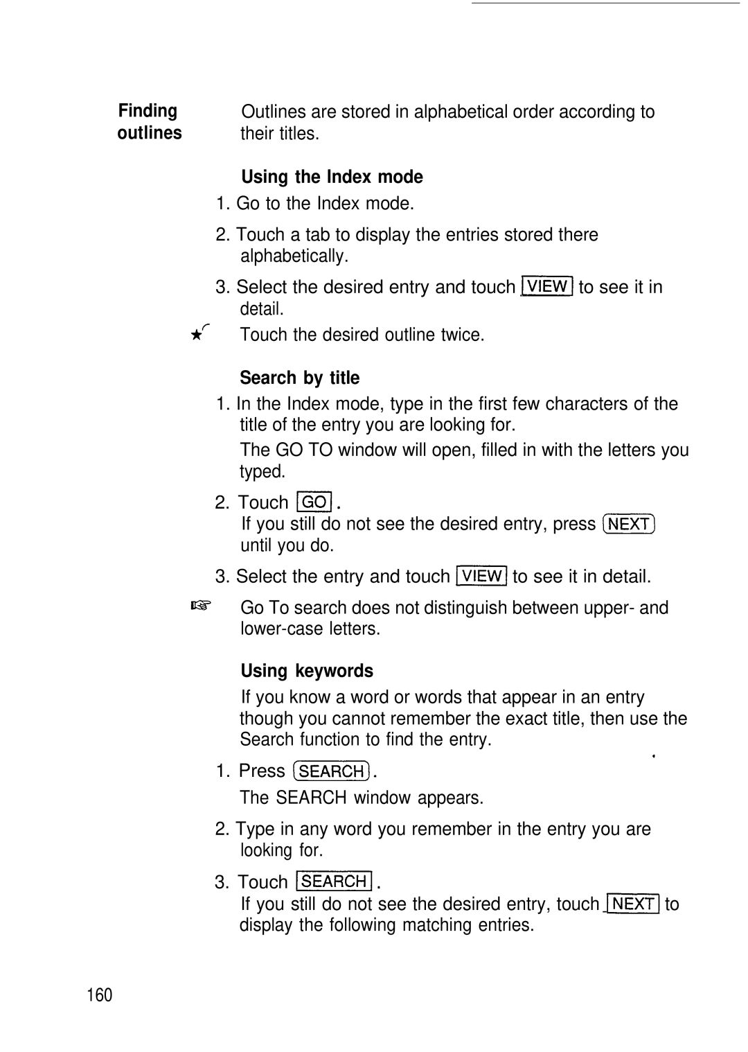 Sharp IQ-8920, IQ-8900 manual Finding outlines 