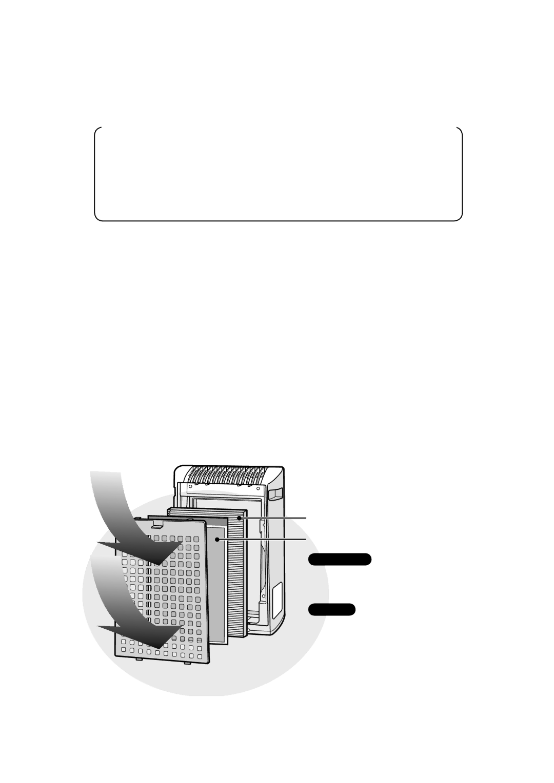 Sharp KC-830U operation manual Filtre Hepa authentique blanc Filtre désodorisant noir, Poussière 