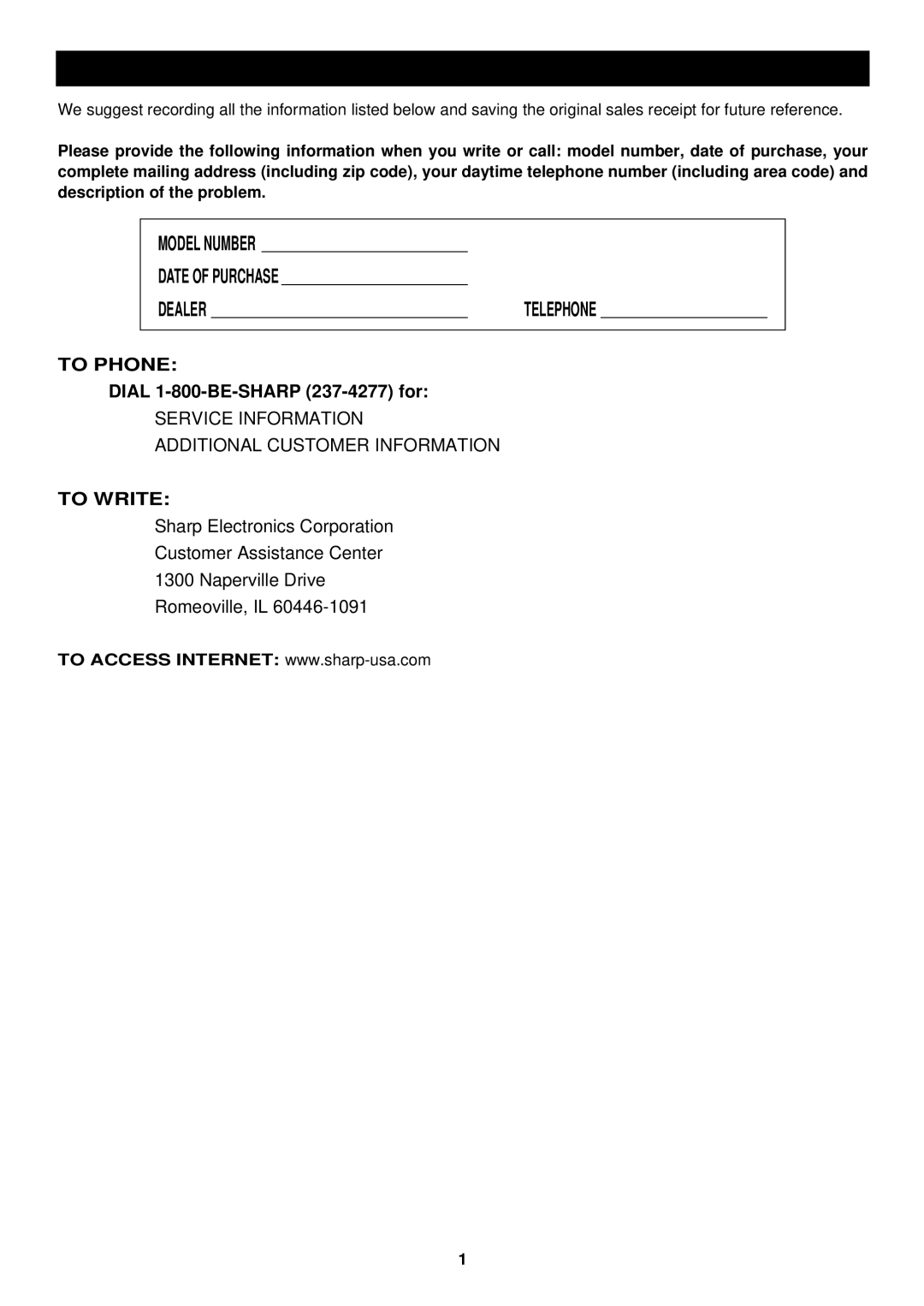 Sharp KZ-P2DW operation manual To Phone, To Write 